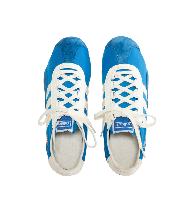 Image 5 of 5 - BLUE - ADIDAS SL 72 Pt Unisex Sneaker featuring a cellular rubber heel wedge for impact absorption, a nylon upper, a grippy ripple outsole, regular fit, lace closure and leather lining.