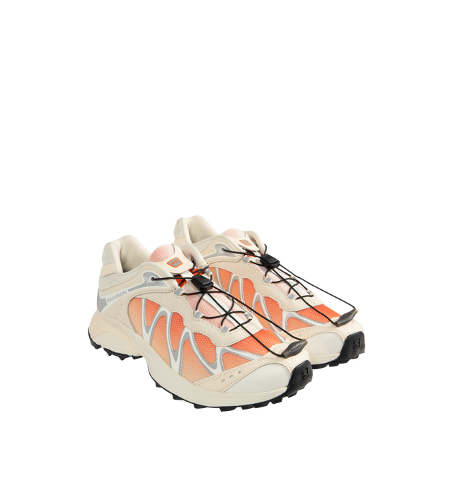 Image 2 of 5 - MULTI - SALOMON XT-Whisper Sneakers featuring slip-on styling with pull-cord closure, logo detail on tongue and back counter, anti-debris tongue for extra level of protection and padded low-cut collar.
