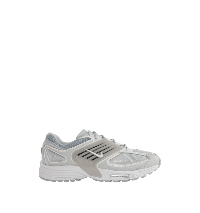 Image 1 of 5 - SILVER - NIKE Air Pegasus Wave Premium Sneaker featuring upper combines mesh, textile and leather for a layered look, Nike Air technology absorbs impact and rubber outsole.