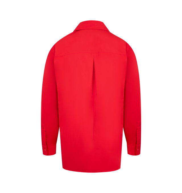 Image 2 of 2 - RED - ASPESI Camicia Giles Shirt featuring jacket shirt in waterproof polyester taffeta, with compact medium-weight Thermore wadding, shirt collar, visible press-studs on fastening and cuffs, patch pockets with flap and press-studs, lower welt pockets and loose fit. 100% polyester.