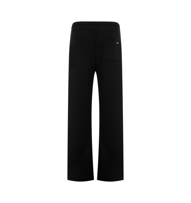 Image 2 of 3 - BLACK - Amiri Mens Relaxed Pull-On Sweatpants are crafted from cotton. Features a relaxed fit, elasticized pull-on waistband, side seam pockets, back pockets, and signature AMIRI logo. Main Material: 100% Cotton. Made in USA.
