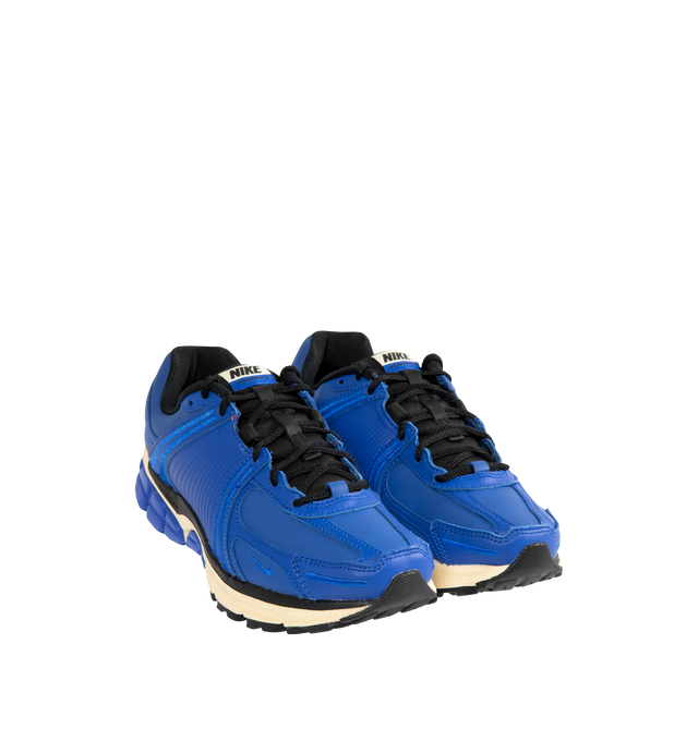 Image 2 of 5 - BLUE - NIKE Zoom Vomero 5 Sneaker featuring full-grain leather on the upper, Zoom Air cushioning and rubber outsole.