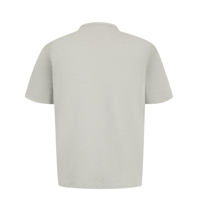 Image 2 of 2 - GREY - Merz B. Schwanen Sturdy Jersey T-Shirt featuring classic fit with side seams, cropped, triangular underarm inserts, crew neck and short sleeves. 100% organic cotton. Made in Germany.