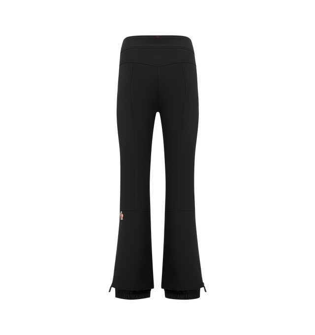 Image 2 of 4 - BLACK - MONCLER GRENOBLE Ski Pants featuring 3L 4-way stretch technical poplin, YKK AquaGuard highly water-resistant zipper and snap button closure, pockets with YKK AquaGuard highly water-resistant zipper closure, cuffs with YKK AquaGuard highly water-resistant zipper closure, powder cuffs, skicut hem protection and silicone logo. 68% polyester, 24% polyamide/nylon, 8% elastane/spandex. Made in Romania.