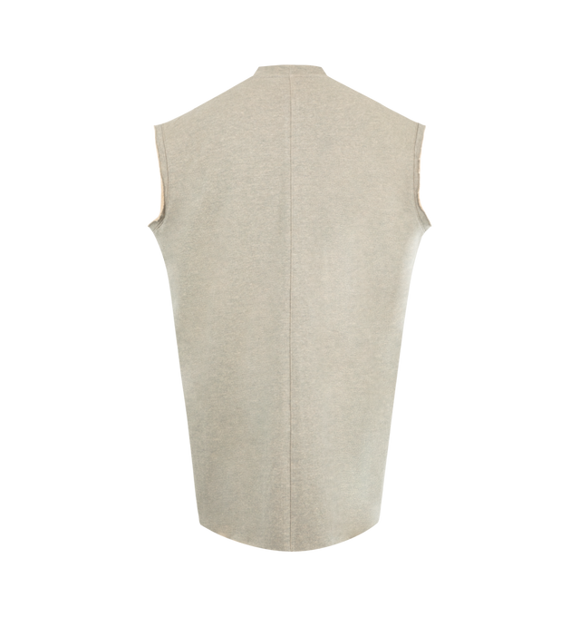 Image 2 of 2 - NEUTRAL - DRKSHDW Tarp T featuring crew neck, sleeveless, relaxed fit and straight hem. 100% cotton. Made in Italy.