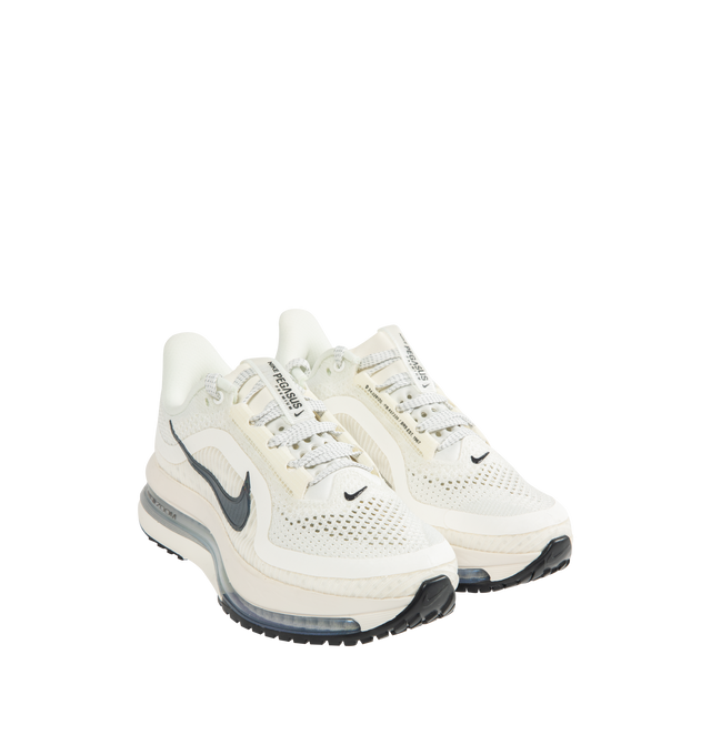 Image 2 of 5 - WHITE - NIKE Pegasus Premium Sneaker featuring breathable, lightweight engineered mesh on upper, full-length ZoomX foam, full-length Air Zoom unit, ReactX foam foundation and modified waffle outsole with high-abrasion rubber.