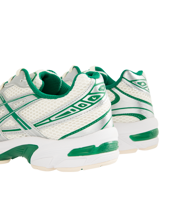 Image 3 of 5 - GREEN - ASICS Gel-1130 Sneaker featuring late 2000s runner aesthetic, synthetic leather overlays and mesh underlays, dyed sockliner, GEL technology cushioning, shock absorption and TRUSSTIC support system.