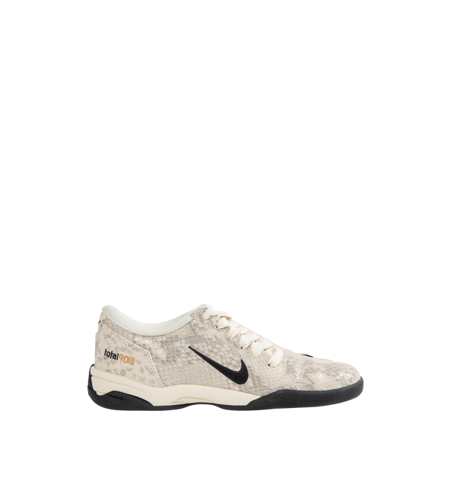 Image 1 of 5 - WHITE - NIKE T90 SE Sneaker featuring authentic football style, original quilted upper and asymmetrical lacing, flat rubber sole, leather upper, rubber outsole, glossy finishes and padded collar.