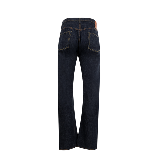 Image 2 of 3 - BLUE - Full Count 1101 Straight Denim have a straight silhouette. 100% Zimbabwean cotton. Made in Japan.
