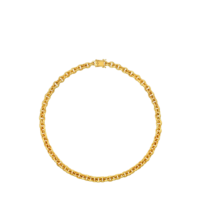 Image 1 of 2 - GOLD - DARIUS JEWELS Oversized Signature Chain Necklace featuring 18K Fairmined Yellow Gold and 15 long. Hirshleifers offers a range of initial pieces from this collection in-store. For personal consultation and detailed information about jewelry, please contact our dedicated stylist team at personalshopping@hirshleifers.com. This item may be restricted for online purchase to international clients. For assistance purchasing this item please contact our dedicated stylist team at personalshoppi