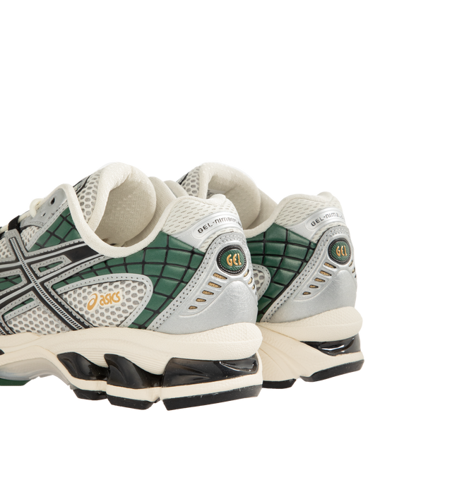 Image 3 of 5 - GREY - ASICS Gel-Nimbus 10.1 Sneaker featuring GEL-NIMBUS 10 upper, asymmetric mesh upper, synthetic leather overlays, synthetic leather quarter pane, rearfoot and forefoot GEL technology and dope-dyed recycle socklining mesh.