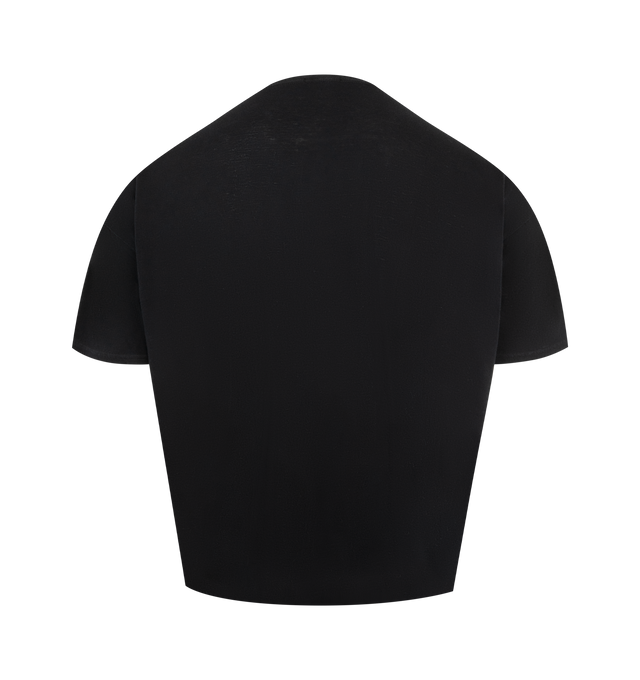 Image 2 of 2 - BLACK - R13 I Don't Give A F T-shirt featuring crew neck, short sleeves, boxy fit and IDGAF graphic print. 95% cotton, 5% cashmere.