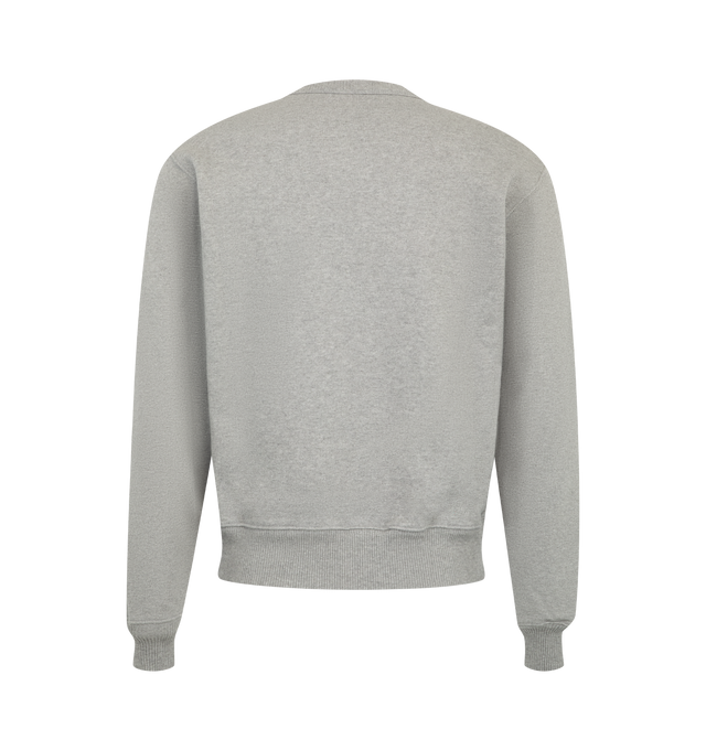 Image 2 of 2 - GREY - Merz b. Schwanen Men's Authentic Fleece Classic Fit Sweatshirt is crafted from 100% organic cotton and features the brands Authentic Fleece, a heavyweight loopback fabric with a garment-dyed finish and distinctive vintage-inspired character. Main Material: 100% Organic Cotton.