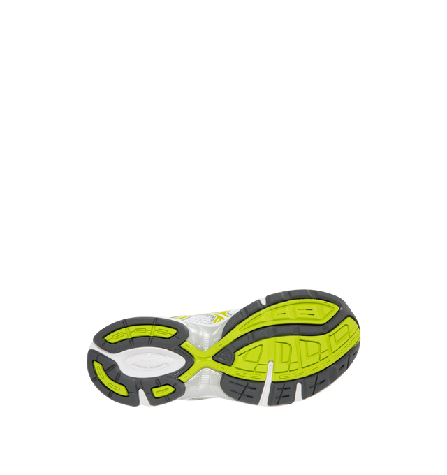 Image 4 of 5 - YELLOW - Asics GEL-1130 Sportstyle Retro Sneaker featuring late 2000s runner aesthetic reimagined with overlays and breathable mesh underlays, GEL technology cushioning for excellent shock absorption.