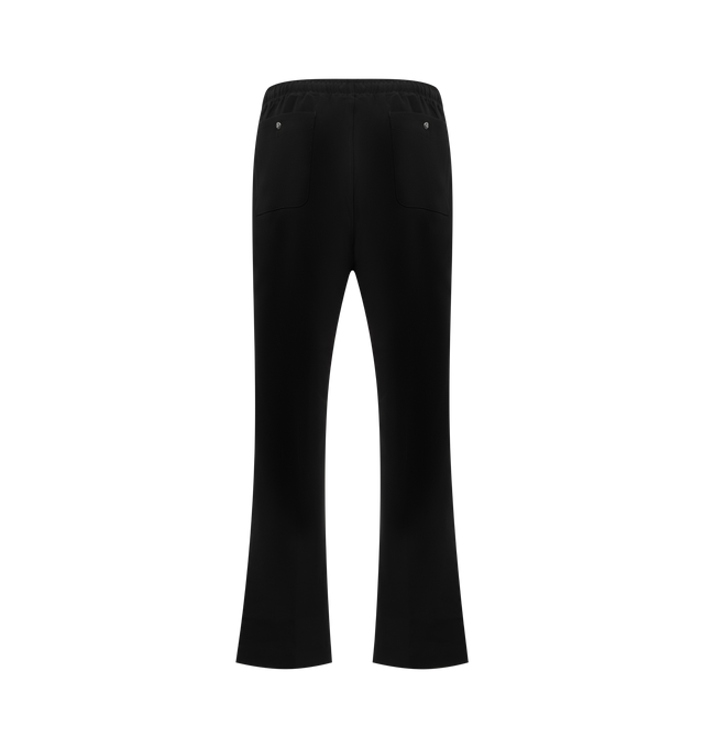 Image 2 of 3 - BLACK - NEEDLES Piping Cowboy Pant featuring drawstring at elasticized waistband, four-pocket styling, zip fly, logo embroidered at front, pinched seam at front legs and satin piping at outseams. 89% polyester, 11% polyurethane. Made in Japan.