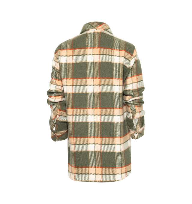 PLAID SHIRT EMERALD SNAP (UNISEX)
