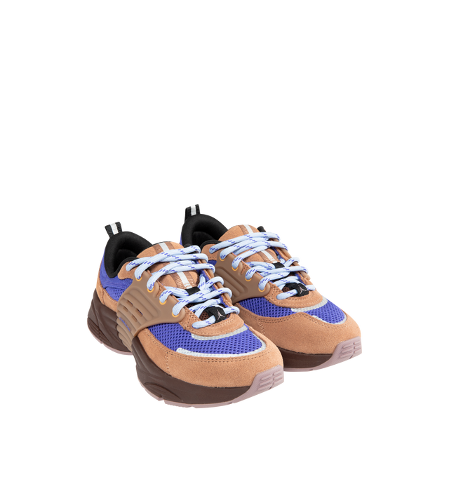 Image 2 of 5 - BROWN - JORDAN Trunner O/S Sneaker featuring Jordan logo on the sole, velcro closure, synthetic upper, rounded toe, heel and tongue pull tab and rubber outsole.