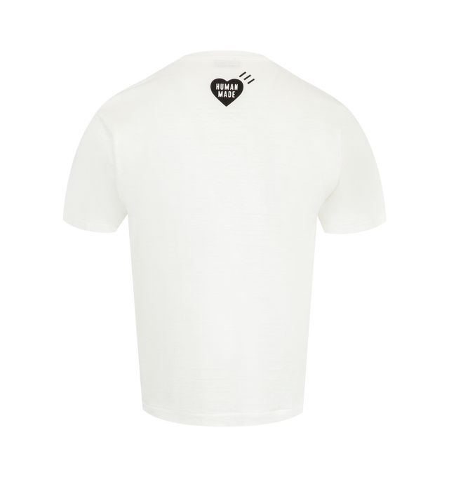 Image 2 of 2 - WHITE - HUMAN MADE Graphic T-Shirt featuring short sleeves, regular fit, ribbed crewneck and graphic print on the chest. 100% cotton.