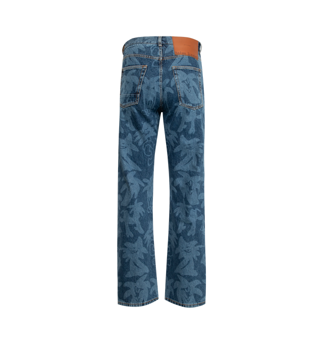 PALMITY ALLOVER LASER DENIM JEANS (MENS)