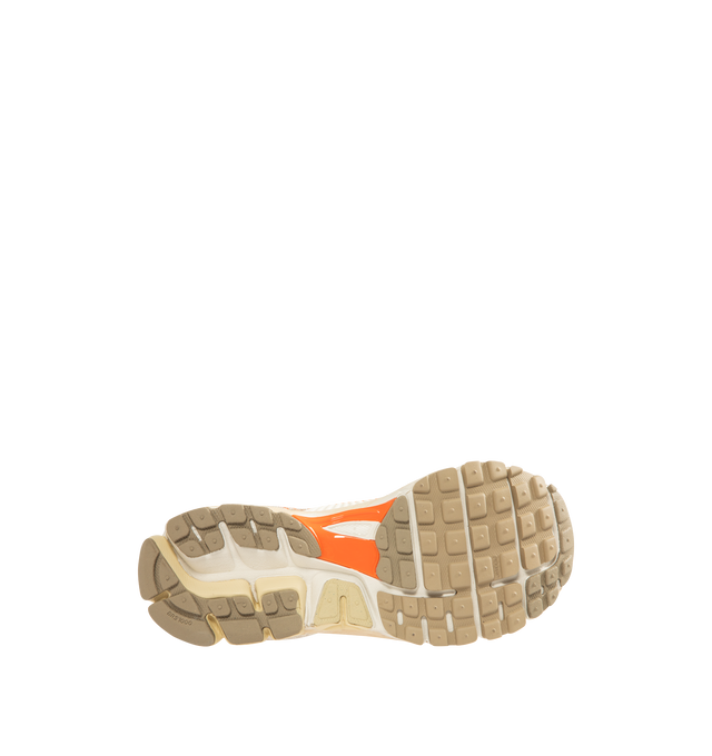Image 4 of 5 - BROWN - NIKE Zoom Vomero 5 Sneaker featuring frayed canvas and premium suede, Air Zoom cushioning, real and synthetic leather on the upper, mesh panels, synthetic leather caging and rubber outsole.