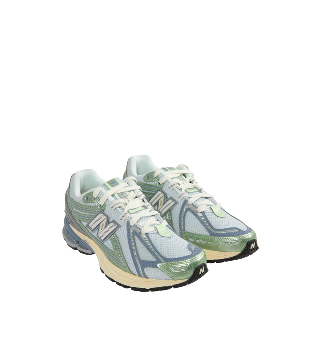 Image 2 of 5 - BLUE - NEW BALANCE 1906R Sneaker featuring ACTEVA LITE midsole cushioning, ABZORB SBS heel cushioning, N-ergy outsole provides superior shock absorption, Stability Web outsole technology provides added arch support, TPU heel cage and rubber outsole. Mesh upper with synthetic overlays.