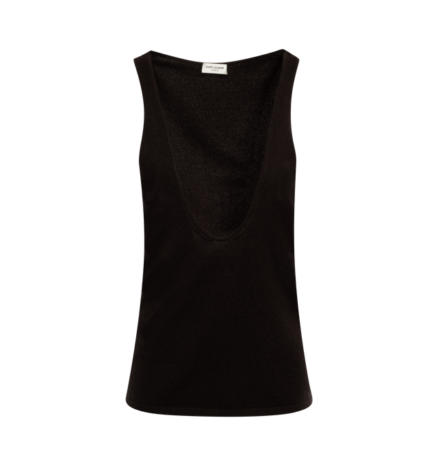 CASHMERE DECOLLETE TANK TOP (WOMENS)