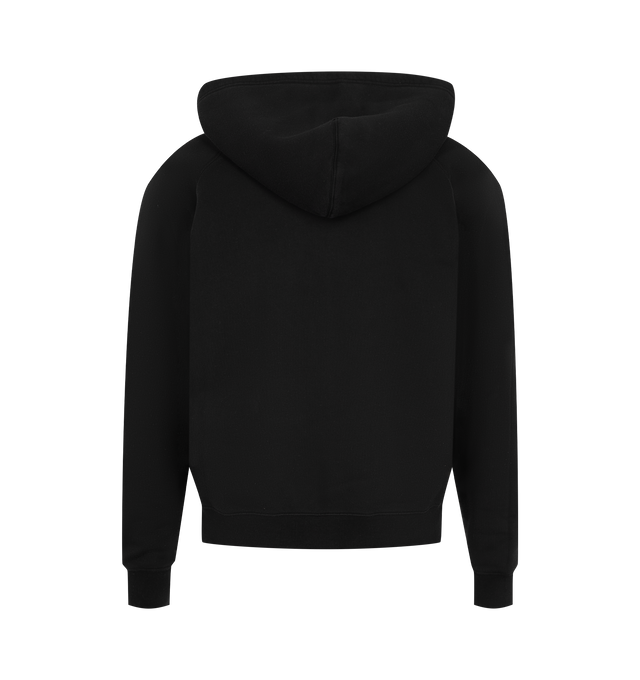 Image 2 of 2 - BLACK - TOM FORD Organic Cotton Sweat Zip Hoodie featuring zipped front, drawstring hood, ribbed hem and cuffs and side slit pockets. 100% cotton. Made in Portugal.