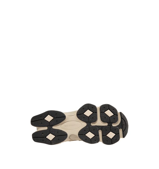 Image 4 of 5 - NEUTRAL - NEW BALANCE 9060 Sneaker featuring dual-density midsole with ABZORB and SBS cushioning, tongue logo inspired by original 991 lace jewel, translucent CR device at heel and diamond outsole pattern inspired by classic 860 design.