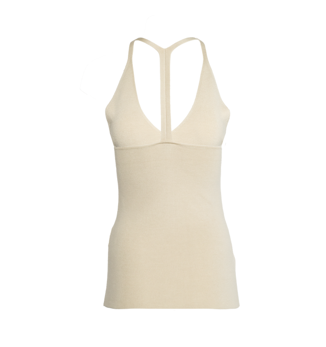 Y-BACK MERINO SILK TOP