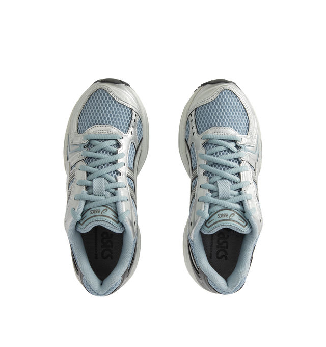Image 5 of 5 - GREY - Asics GEL-Kayano 14 Sneakers are lace-up style with rip-stop underlays, GEL cushioning, and TRUSSTIC support system. Unisex style in men's sizing.