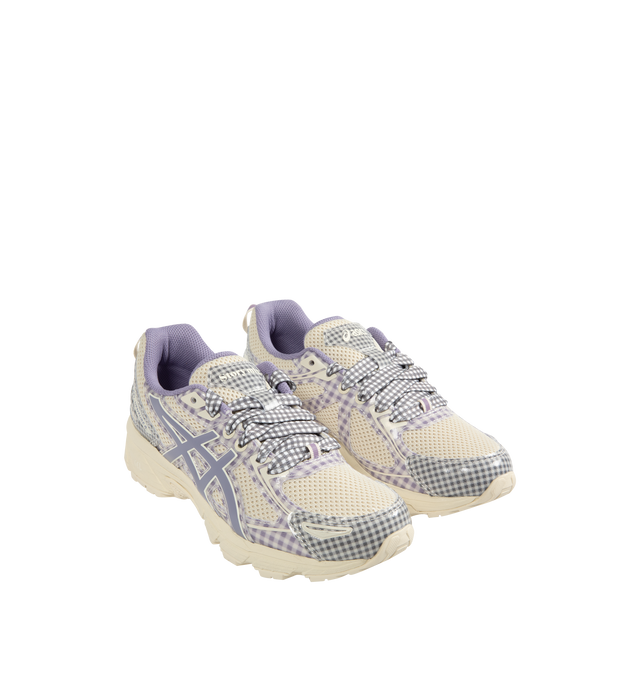 Image 2 of 5 - WHITE - ASICS STORY MFG x GEL-VENTURE 6 featuring a trail-specific outsole and high-abrasion rubber, rearfoot GEL cushioning and removable sockliner.