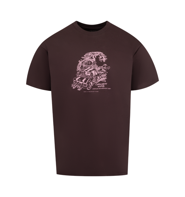 Image 1 of 2 - BROWN - CARHARTT Unit Graphic T-Shirt featuring midweight organic-cotton jersey, crewneck, short sleeves and graphic on front. 100% organic cotton.