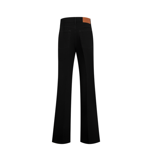 Image 2 of 3 - BLACK - Amiri Men's MA Wide Leg Black Denim Jeans are crafted from cotton denim and feature a wide leg silhouette with a classic five-pocket design and timeless black wash. These designer jeans combine modern proportions with everyday versatility for elevated casual wear. Main Material: 100% Cotton. Made in Romania.