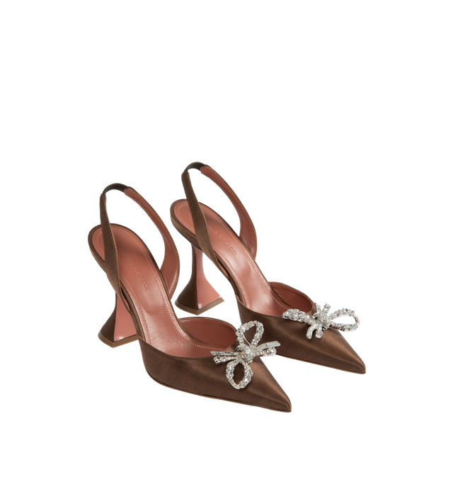 ROSIE CRYSTAL SATIN PUMPS