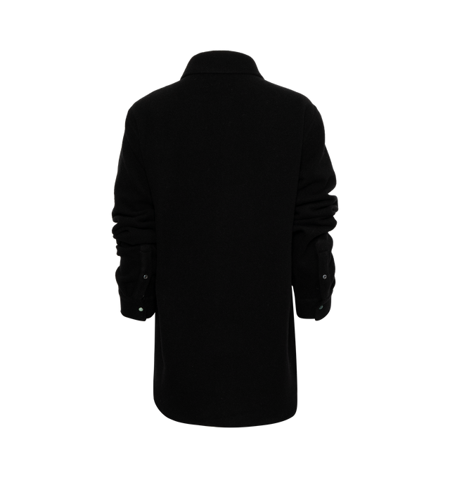 CASHMERE SHIRT EMERALD SNAP (UNISEX)