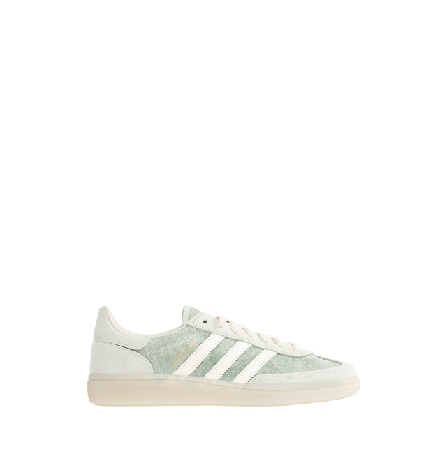 Image 1 of 5 - GREY - ADIDAS Handball Spezial Sneakers featuring regular fit, lace closure, Dyneema textile and leather upper and rubber outsole.