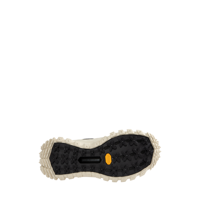 Image 4 of 5 - WHITE - Moncler Trailgrip GTX Low Top Sneakers are a lace-up style with a mix of technical materials, GORE-TEX waterproof membranes, EVA midsoles, Vibram treads, and OrthoLite insoles. Made in Vietnam.
