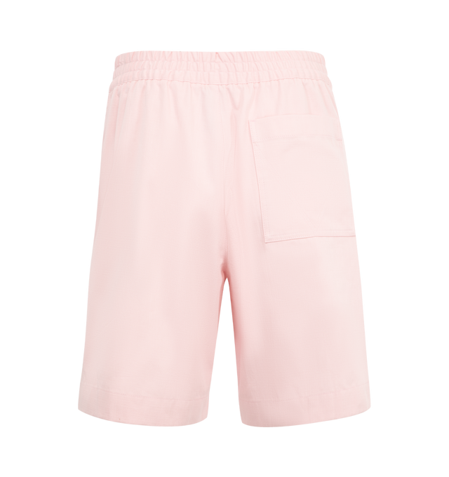 Image 2 of 3 - PINK - BOTTEGA VENETA Cotton Twill Shorts featuring irregular washed cotton twill, zipper and hook closure and lined. 100% cotton. Made in Italy.