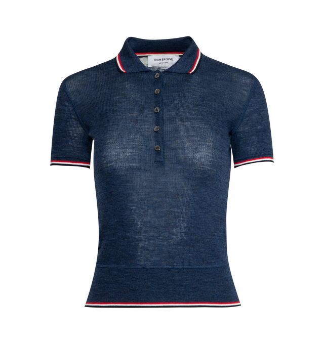 SHORT SLEEVE RIB CUFF POLO (WOMENS)