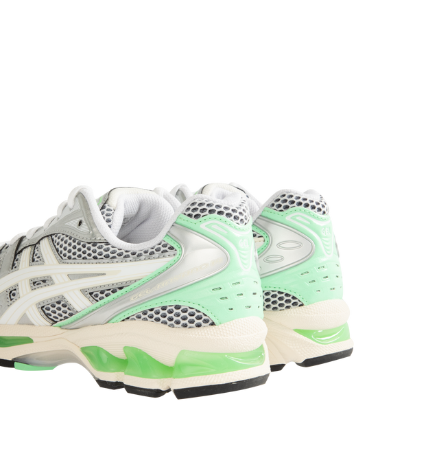 Image 3 of 5 - WHITE - ASICS Gel-Kayano 14 Sneaker featuring two-tone underlays, GEL technology cushioning, TRUSSTIC support system, synthetic leather upper and sockliner.