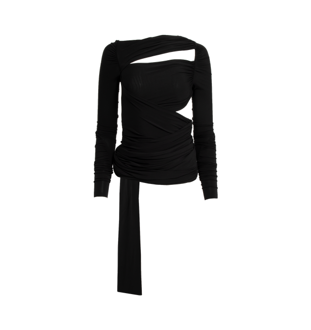 JERSEY WRAP TOP