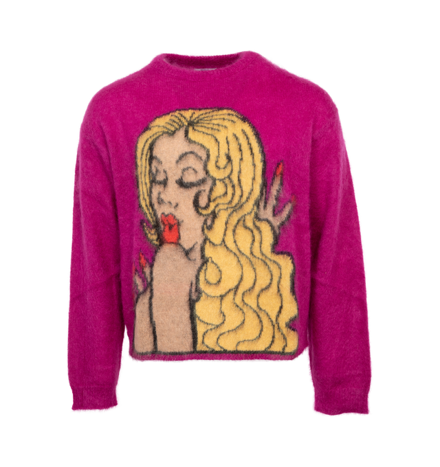 KISS MOHAIR INTARSIA SWEATER (UNISEX)