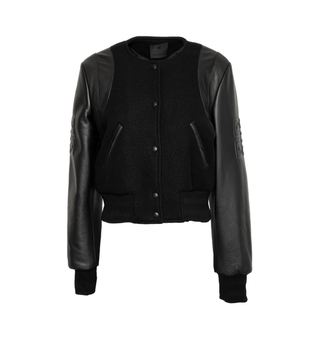 CROPPED VARSITY JACKET