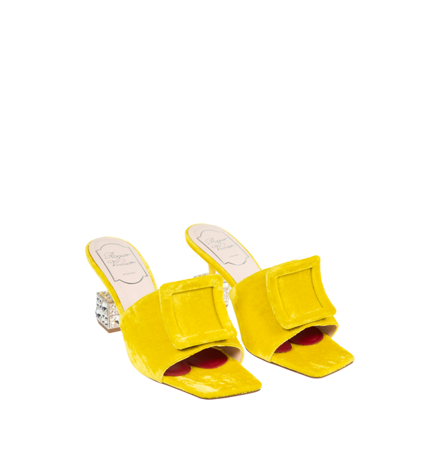 CUBE STRASS HEEL MULE 75