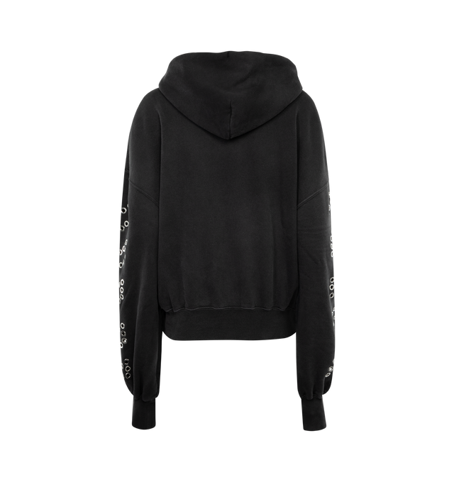 EYELET DIAGS OVER HOODIE (WOMENS)