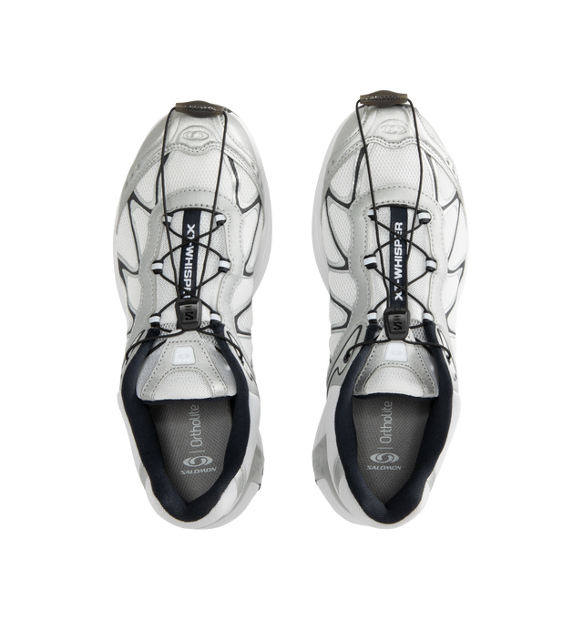 Image 5 of 5 - WHITE - SALOMON XT-Whisper Sneaker featuring Quicklace system, Contagrip outsole, round stiffened toe and reinforced heel counter.