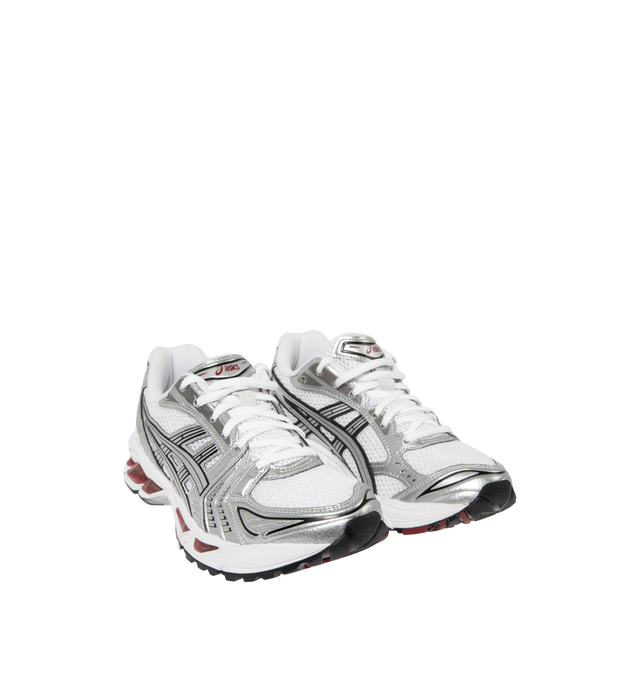 Image 2 of 5 - MULTI - Asics Men's GEL-Kayano 14 Sportstyle Sneakers are lace-up style with rip-stop underlays, GEL cushioning, and TRUSSTIC support system. Unisex style in men's sizes.