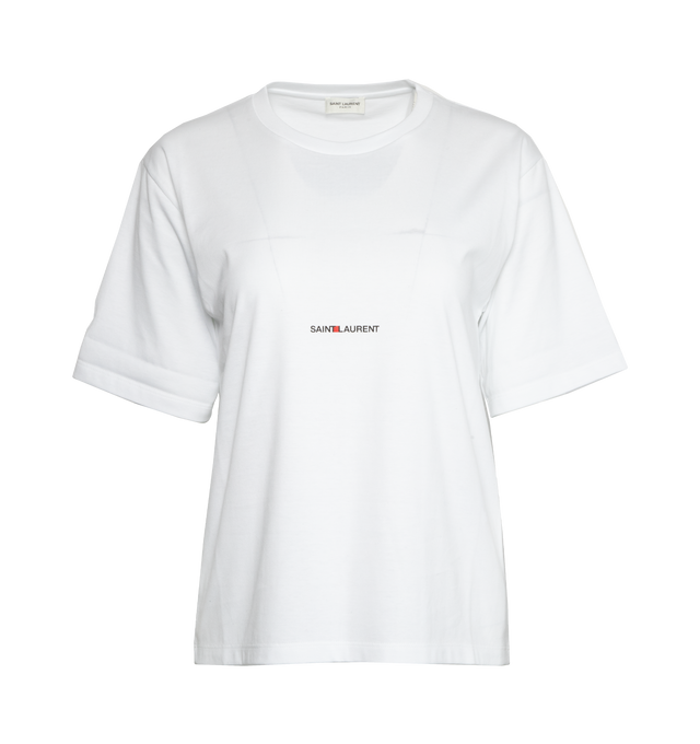 SAINT LAURENT CREW NECK T-SHIRT (WOMENS)