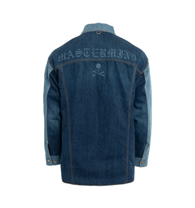 PANELED DENIM SHIRT