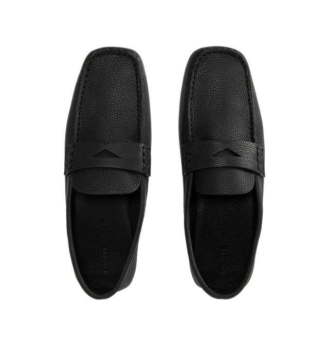 Image 4 of 4 - BLACK - KHAITE Billy Loafer featuring a soft, travel-friendly slip-on with one-piece construction and a supple footbed for exceptional comfort. Classic loafer details and three-part leather sole. 100% calf leather.